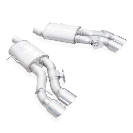 Stainless Works CTSV16MKS-PC 2016-18 Cadillac CTS-V Sedan Axleback System Dual-Mode Turbo Mufflers 4in Tips