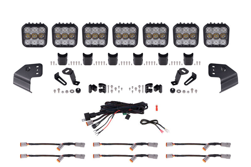 Diode Dynamics DD7232 Bronco SS5 Sport CrossLink Windshield - White Combo Lightbar Kit