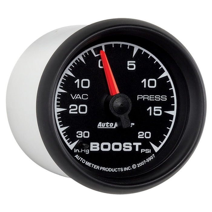 AutoMeter 5907 Autometer ES 52.4mm 30 In. HG/20 PSI Vacuum/Boost Gauge