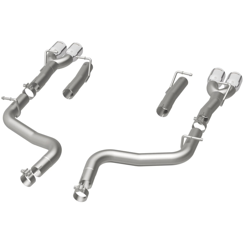 Magnaflow 19218 MagnaFlow Axle-Back, SS, 2.5in, Quad Split Rear 3.5in Tip 2015 Dodge Challenger 3.6L V6