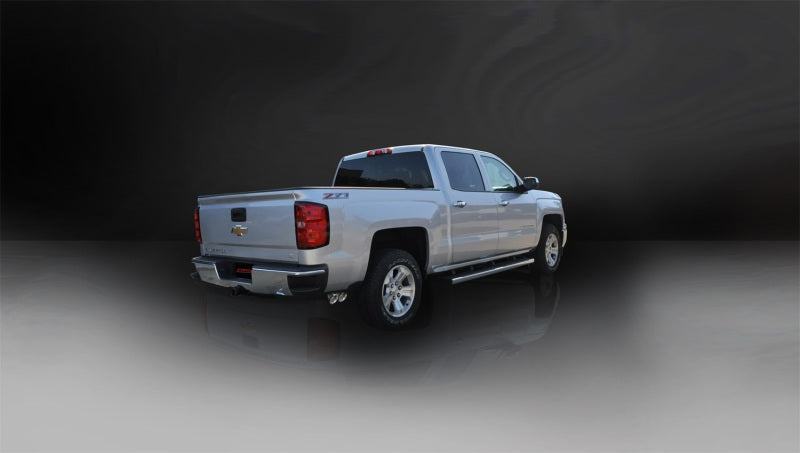 CORSA Performance 14871 Corsa 14-19 GMC Sierra/Chevy Silv 1500 Reg. Cab/Std. Bed 5.3L V8 Polished Single Side CB Exhaust