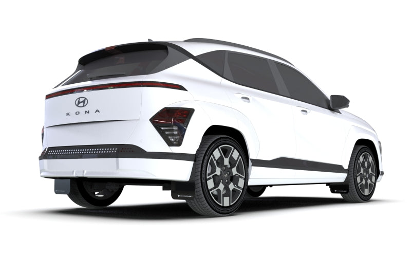 Rally Armor MF113-UR-BLK-WH 2024 Hyundai Kona/Kona EV Black UR Mud Flap w/White Logo