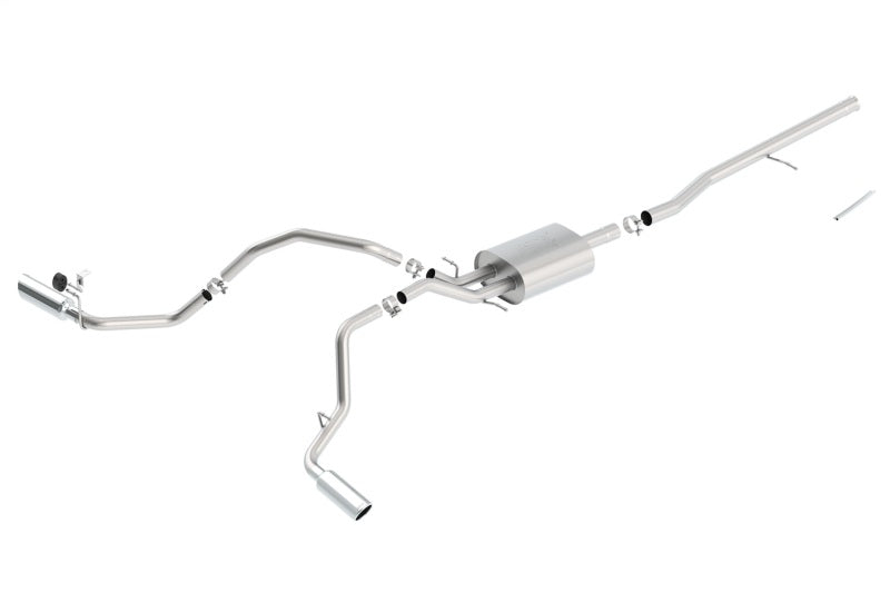 Borla 140546 14 Silv/Sierra C/B Exh ATAK 1500 5.3L V8 AT/MT 2&4WD Ext Cab Split Side Exit