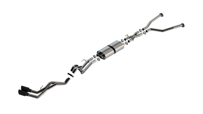 Borla 140940BC 22-24 Toyota Tundra 3.4L V6 (Inc. Hyb.) Ext. Cab/STD Bed/145.7in WB ATAK Cat-Back - Blk Chrm