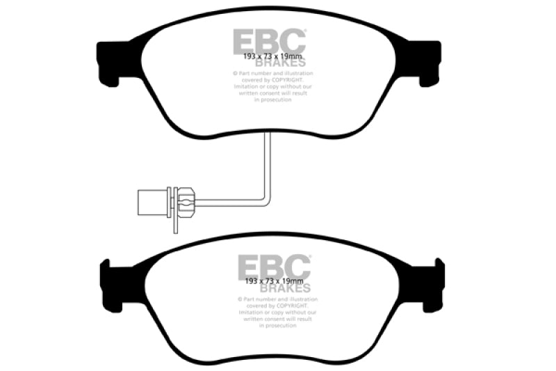 EBC DP31535C 03-10 Audi A8 Quattro 4.2 Redstuff Front Brake Pads