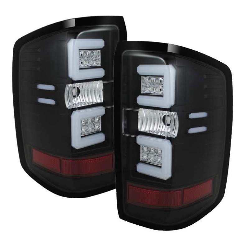 SPYDER 5079985 Spyder Chevy 1500 14-16 Light Bar LED Tail Lights Blk ALT-YD-CS14-LBLED-BK