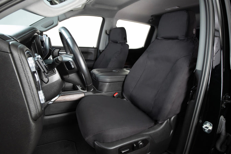 Covercraft SS2512PCCH 16-20 Ford Transit Polycotton SeatSaver Custom Front Row Seat Covers - Charcoal