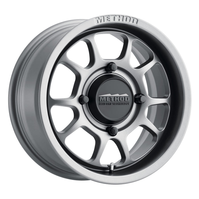 Method Wheels MR40951047455 Method MR409 Bead Grip 15x10 / 5+5/0mm Offset / 4x136 / 106.25mm CB Steel Grey Wheel