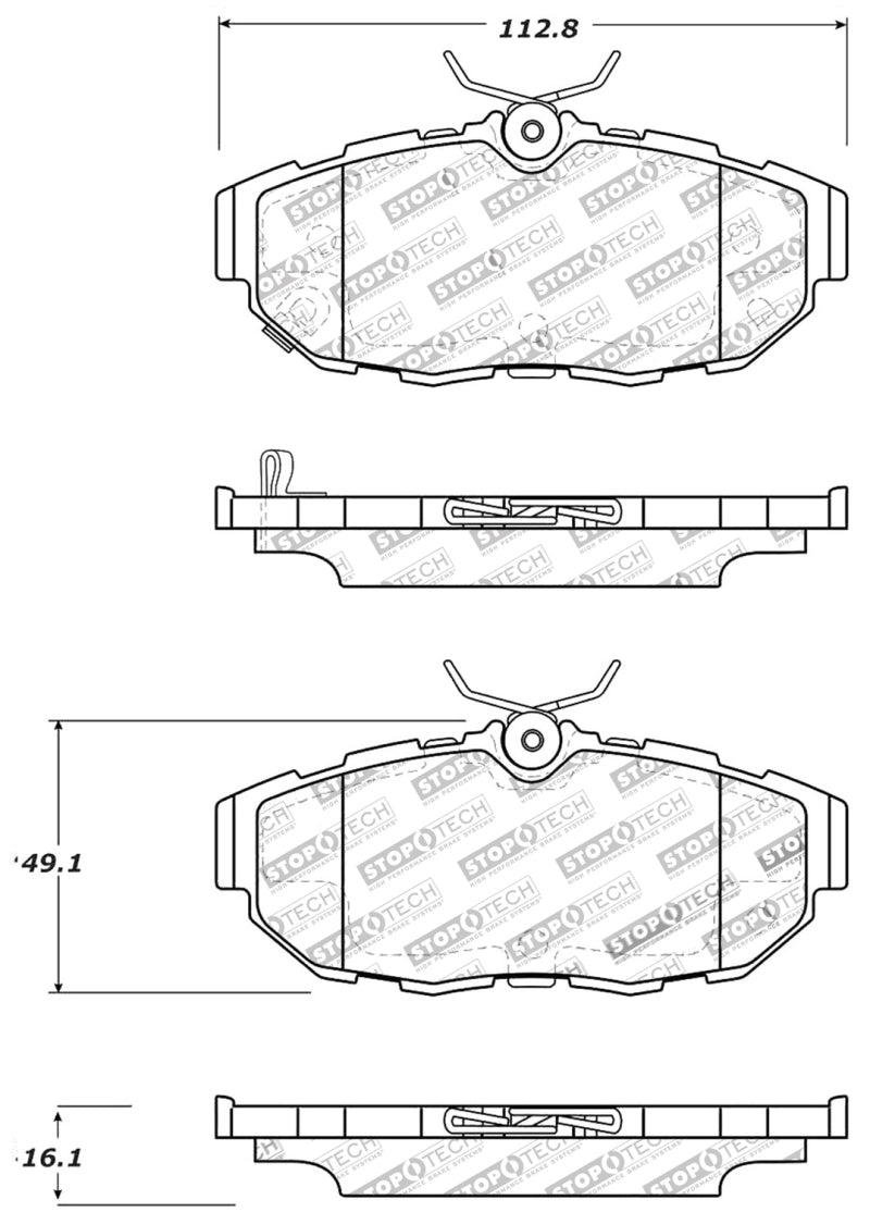 Stoptech 309.14650 StopTech Performance Brake Pads
