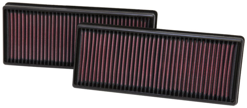 K&N Engineering 33-2474 K&N Replacement Air Filter 12.563in O/S Length x 5.25in O/S Width x 1.625in H (Inc 2 Filters)