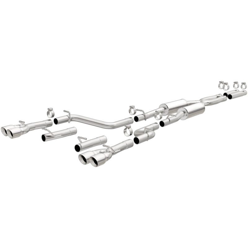 Magnaflow 19217 MagnaFlow Cat-Back, SS, 2.5in, Quad Split Rear 3.5in Tip 2015 Dodge Challenger 3.6L V6