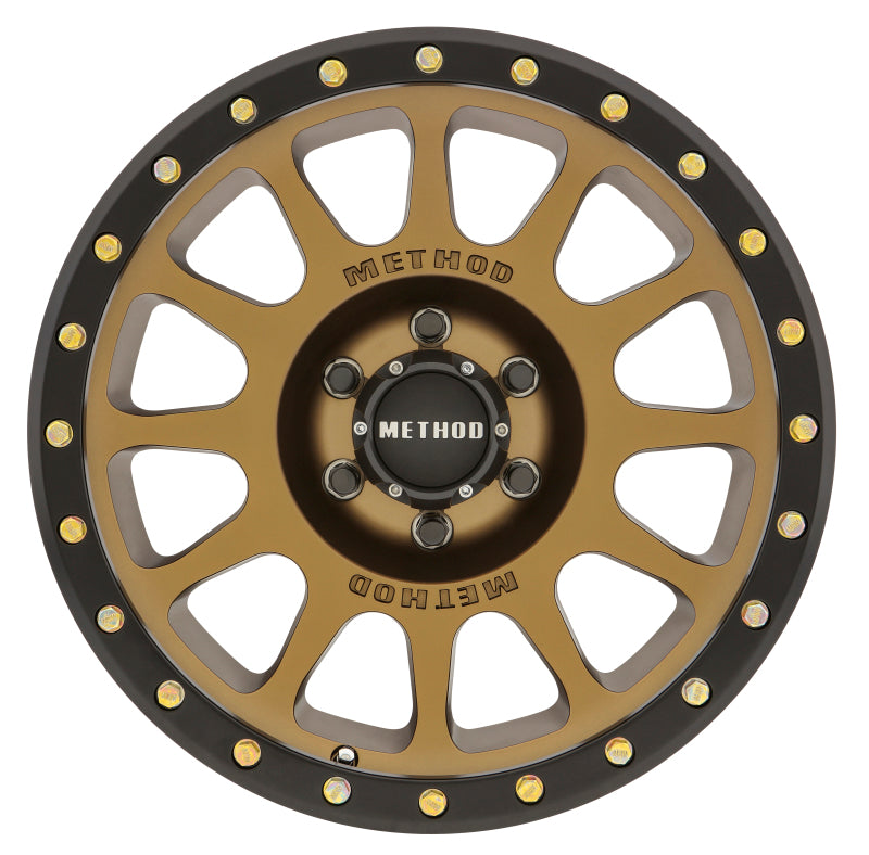 Method Wheels MR30589060912N Method MR305 NV 18x9 -12mm Offset 6x5.5 108mm CB Method Bronze/Black Street Loc Wheel