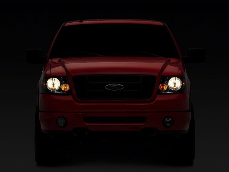 Raxiom T551342 04-08 Ford F-150 Axial Series OEM Style Replacement Headlights- Chrome Housing- Smoked Lens