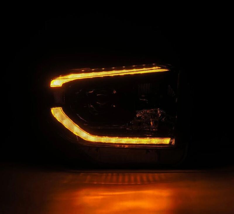 AlphaRex 880839 14-21 Toyota Tundra PRO-Series Projector Headlights Black w/Seq. Sig. + DRL