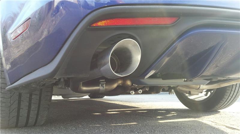 MBRP S7276BLK 2015-2017 Ford Mustang GT 5.0 2-1/2in Axle Back Kit - Black Coated 4in OD Tips Included