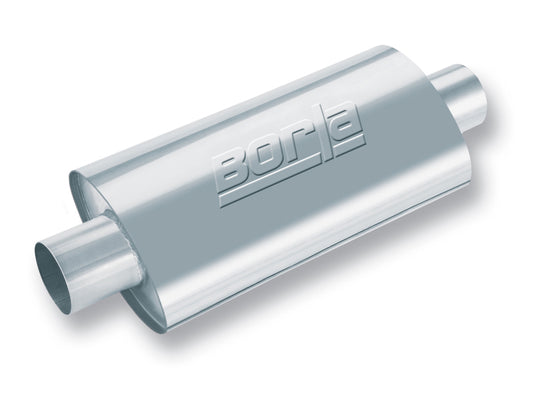 Borla 40942 XR-1 Racing Sportsman 2 1/2 inch Outlet / 2 1/2 inch Inlet 16in Case Oval Muffler