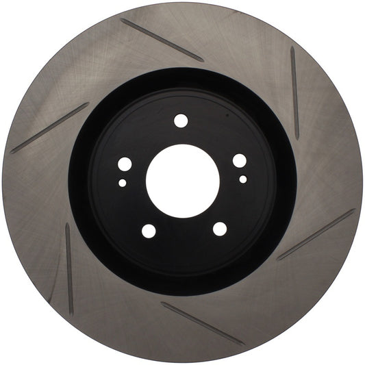 Stoptech 126.46076SL StopTech Power Slot 08-09 Evo 10 Slotted Left Front Rotor
