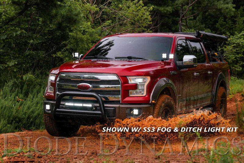 Diode Dynamics DD5030 18 In LED Light Bar Single Row Straight Clear Combo Each Stage Series