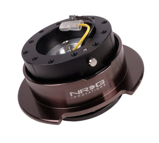 NRG SRK-250BKC Quick Release Kit Gen 2.5 - Black / Black Chrome Ring