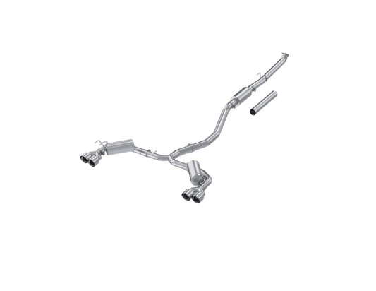 MBRP S4906AL 22-24 Honda Civic/Sport Touring 1.5L 3in Cat-Back 2.5in Dual Split Rear w/ Quad Tips - AL