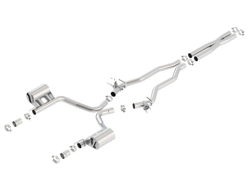 Borla 140672 15-16 Dodge Charger SRT 392 6.4L No Tip Single Split Rear Exit ATAK w/ Valves Exhaust