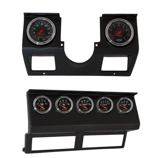 AutoMeter 7040 Autometer 87-96 Jeep Wrangler YJ 7pc Direct-Fit Dash Gauge Kit