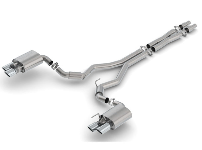 Borla 140742 2018 Ford Mustang GT 5.0L AT/MT 3in S-Type Catback Exhaust w/ Valves