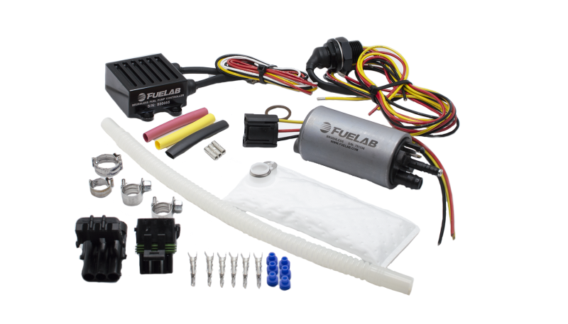 Fuelab 25314 253 In-Tank Brushless Fuel Pump Kit w/9mm Barb & 6mm Siphon/72002/74101/Pre-Filter - 500 LPH