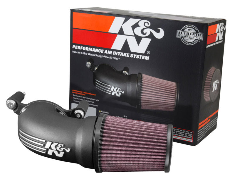 K&N Engineering 57-1137 K&N 01-17 Harley-Davidson Softail / Dyna FI Performance Air Intake System