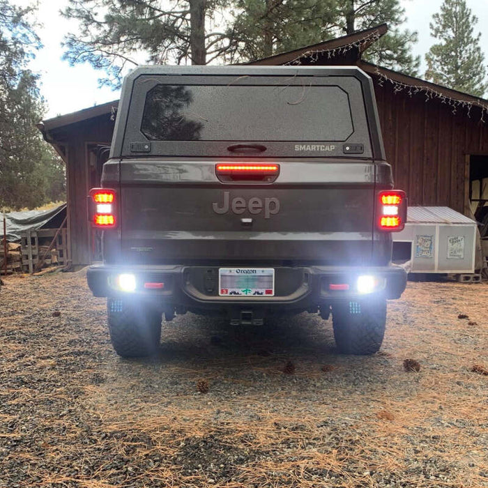 ORACLE Lighting 5881-504 Oracle Jeep Gladiator JT Rear Bumper LED Reverse Lights w/ Plug & Play Harness - 6000K