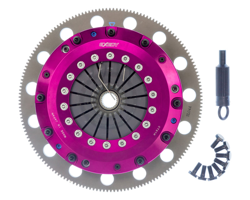 Exedy ET03XD 96-16 Ford Mustang V8 4.6L/5.0L Hyper Twin Cerametallic Clutch Sprung Disc Push Type Cover