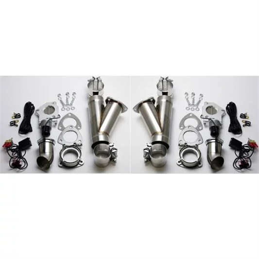 Granatelli Motor Sports 302530K Granatelli 3.0in Stainless Steel Electronic Dual Exhaust Cutout w/Slip Fit & Band Clamp