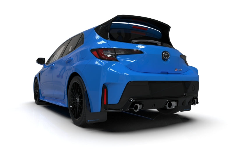 Rally Armor MF89-UR-BLK-NB 23-25 Toyota GR Corolla Black Mud Flap w/Light Blue Logo