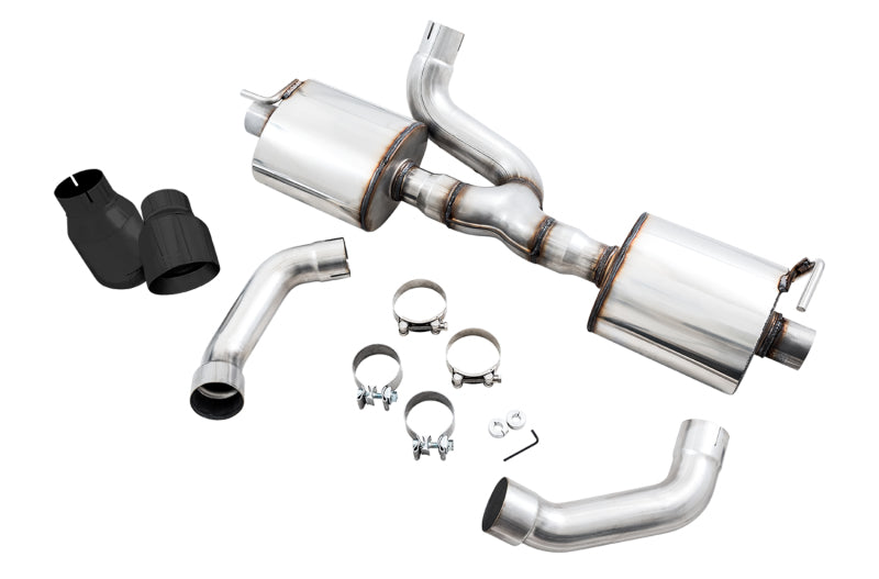 Awe Tuning AWE3015-33001 Jeep JL JLU Dual Exhaust Axleback Black Tips