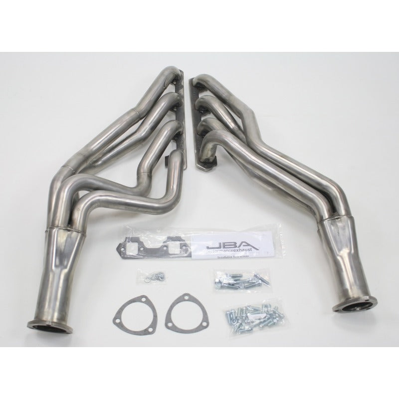 JBA 6610S 65-73 Ford Mustang 260-302 SBF 4 Speed C4/C6/AOD 1-3/4in Primary Raw 409SS Long Tube Header