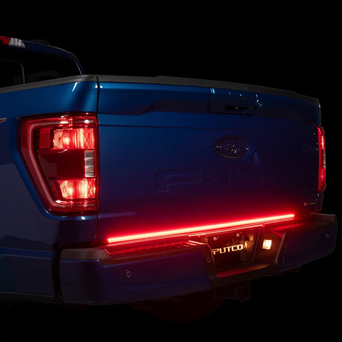 Putco 9203060-17 21-23 Ford F-150 60In Direct Fit Red Blade Kit Tailgate Bars w Factory LED Taillamps