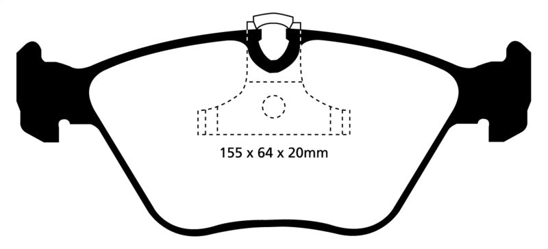 EBC DP31552C 04-06 BMW X3 2.5 (E83) Redstuff Front Brake Pads
