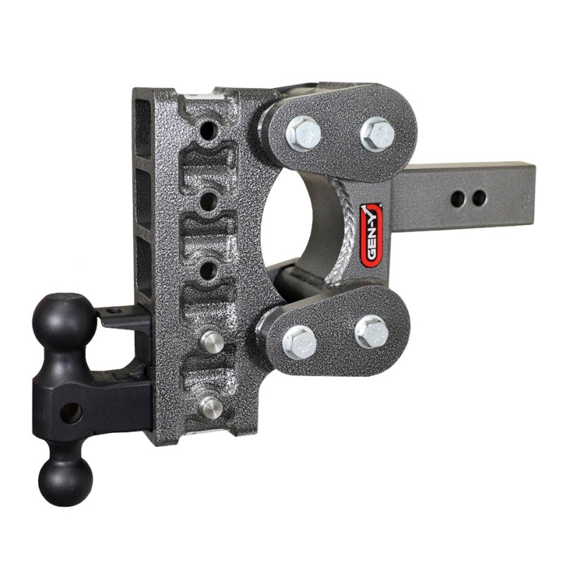 GEN-Y Hitch GH-1125 Gen-Y The Boss Torsion-Flex 2.5in Shank 7.5in Drop 16K Hitch w/GH-051 Dual-Ball/GH-032 Pintle Lock
