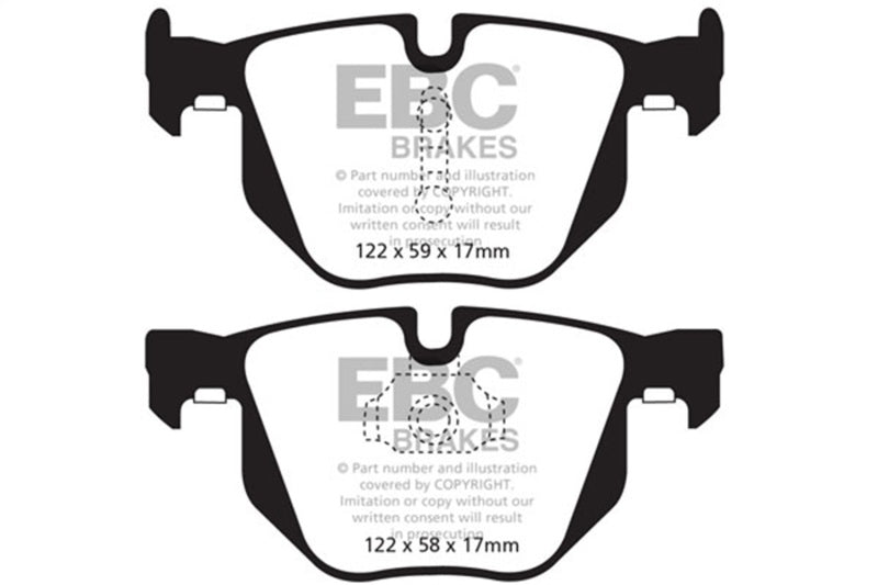 EBC DP42009R 10-14 BMW X5 3.0 Turbo (35) Yellowstuff Rear Brake Pads