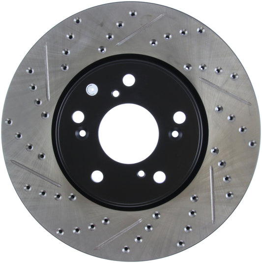 Stoptech 127.40086R StopTech Slotted & Drilled Sport Brake Rotor Front Right 13 Honda Accord Sport