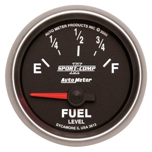 Autometer ATM3613 2-1/16in S/C II Fuel Level Gauge 0-90ohms