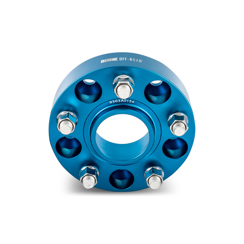 Mishimoto BNWS-003-300BL Borne Off-Road Wheel Spacers - 5x127 - 71.6 - 30mm - M14 - Blue