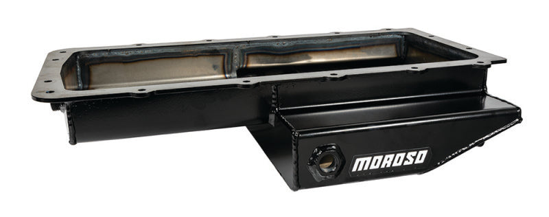 Moroso 20570 Ford 5.0 Coyote/Cobra (w/Rear Sump) Road Race Baffled Wet Sump 9.5qt 4.5in Steel Oil Pan