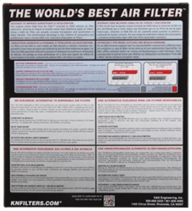 K&N Engineering 33-5059 K&N 16-17 Cadillac CTS-V 6.2L V8 Drop In Air Filter