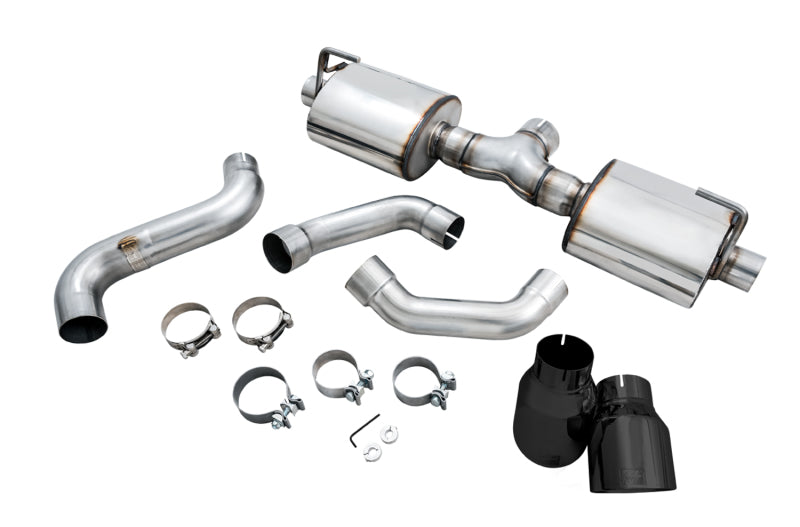 Awe Tuning AWE3015-33001 Jeep JL JLU Dual Exhaust Axleback Black Tips