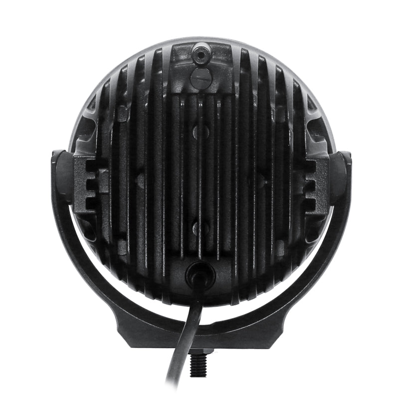 Go Rhino 750700623DRS Xplor Bright Series Round LED Driving Light Kit w/DRL (Surface Mount) 6in - Blk (2 pc)
