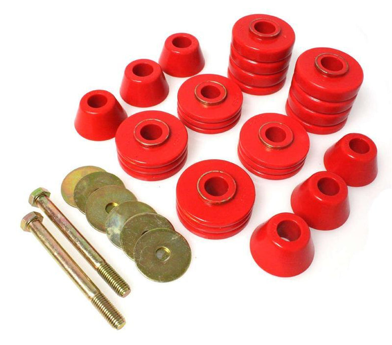 Energy Suspension 3.4129R 75-79 Chevrolet Nova / Chevy II Red Body Mount Set