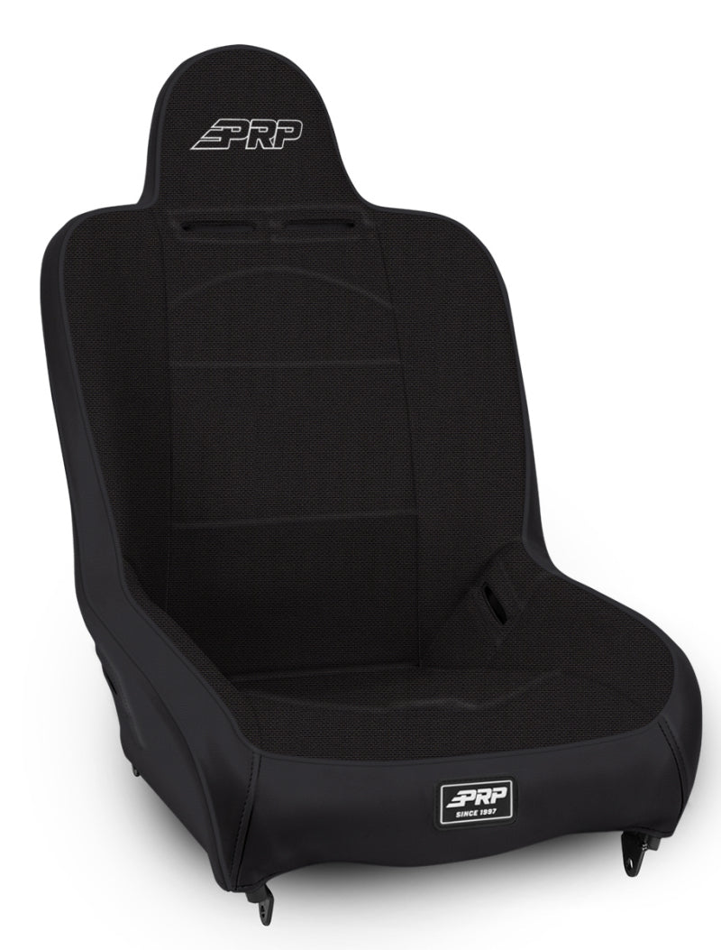 PRP Seats A100110-50 PRP Premier High Back Suspension Seat (Two Neck Slots) - All Black