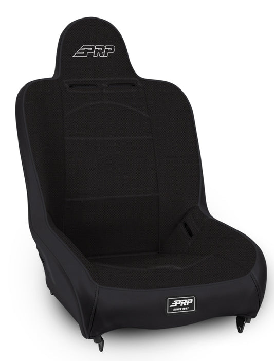 PRP Seats A100110-50 PRP Premier High Back Suspension Seat (Two Neck Slots) - All Black
