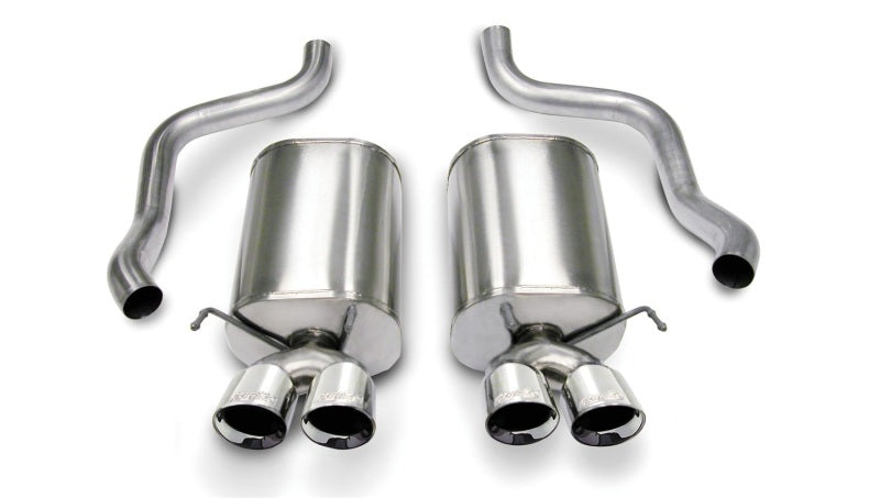 CORSA Performance 14169 Corsa 2005-2007 Chevrolet Corvette C6 6.0L V8 Polished Sport Axle-Back Exhaust